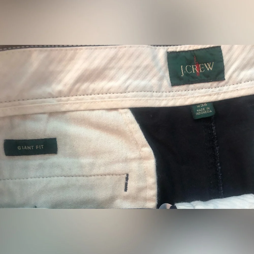 J. Crew Men's Navy Blue Chino Pants